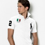 Slim Custom-Fit Flag Polo